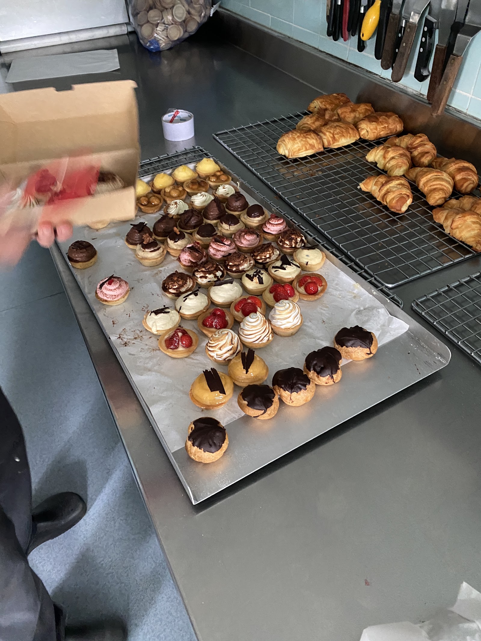 Pastry display at The French Patisserie